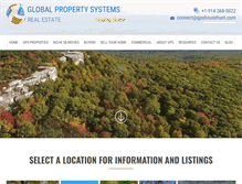 Tablet Screenshot of globalpropertysystems.com